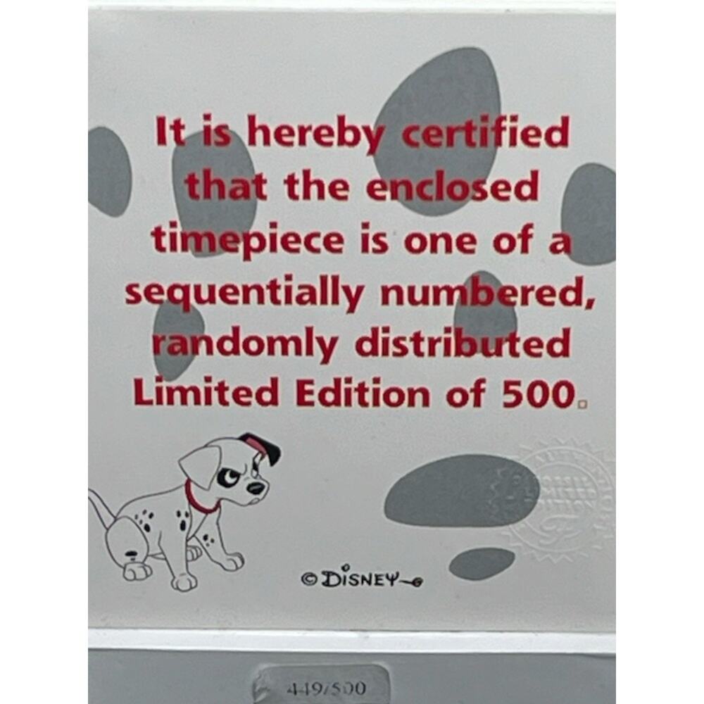 RARE MINT Fossil Disney 101 Dalmatians LE 449/500 Watch NEW Tag Box - Picture 5 of 10